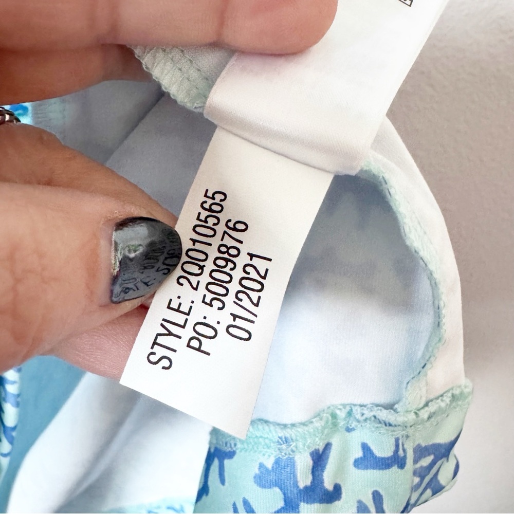 Vineyard Vines Blue Coral Print Performance Dress - Picture 9 of 12